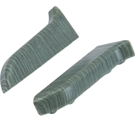 Торцевые заглушки для плинтуса IDEAL Классик 55 мм, 027 зеленый К-П55-Тп-Ф1 027 ЗЕЛ