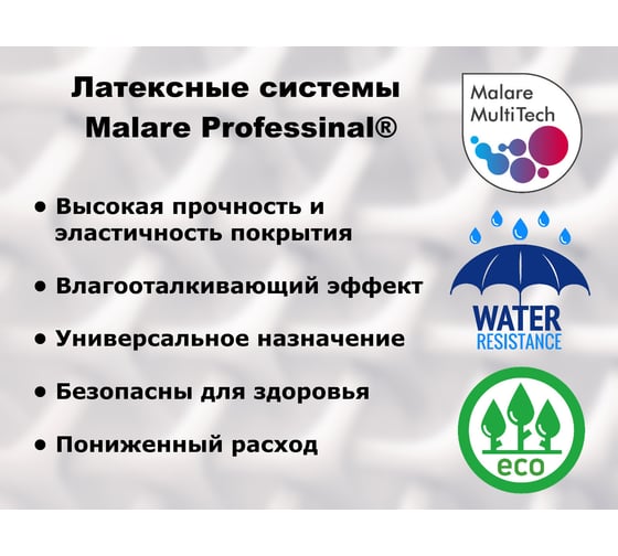 Краска MALARE ProfleX для фасадов, крыш и цоколей, черный, 1 кг 201621621,36