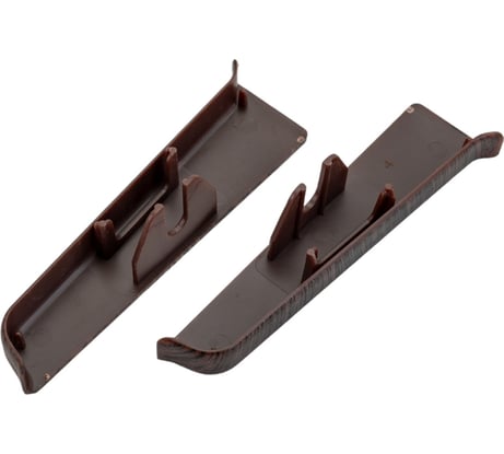 Торцевые заглушки для плинтуса DECONIKA (85 мм; 303 Венге темный; 2 шт.) Д-П85-Тп-Ф1 303 ВНГ ТЕМ