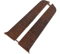 Торцевые заглушки для плинтуса DECONIKA (85 мм; 301 Венге; 2 шт.) Д-П85-Тп-Ф1 301 ВНГ