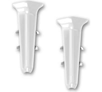 Угол внутренний для плинтуса DECONIKA (55 мм; 001-G Белый глянец; 2 шт.) Д-П55-В-Ф2 001-0 БЕЛ-Г