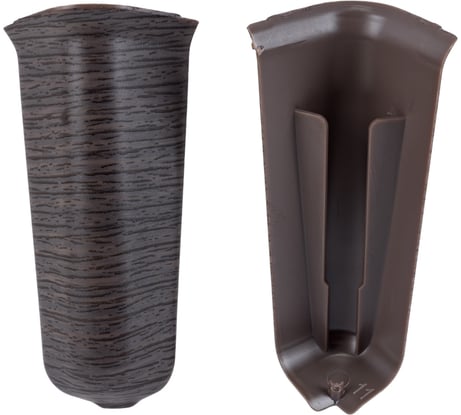 Наружный угол для плинтуса DECONIKA (70 мм; 352 Каштан серый; 2 шт.) Д-П70-Нк-Ф2 352 КШТ СЕР