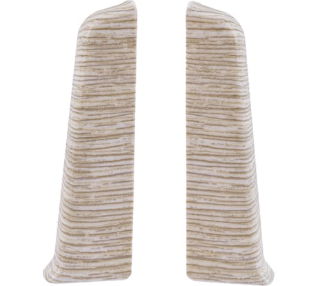 Торцевые заглушки для плинтуса DECONIKA (70 мм; 418 Дуб жемчужный; 2 шт.) Д-П70-Тп-Ф1 418 ДУБ ЖМЧ