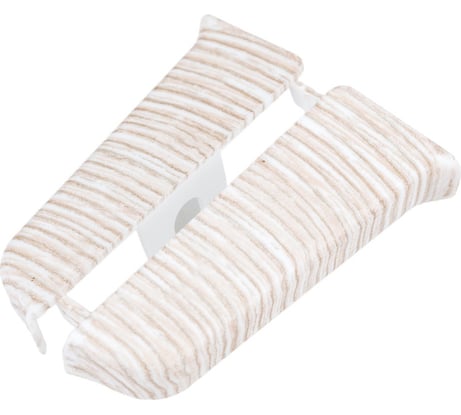 Торцевые заглушки для плинтуса DECONIKA (55 мм; 255 Ясень бьянко; 2 шт.) Д-П55-Тп-Ф1 255 ЯСН БНК