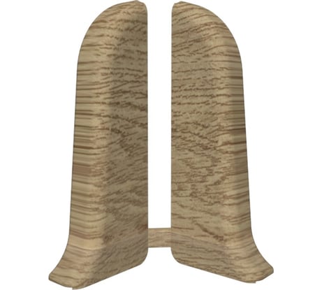 Торцевые заглушки для плинтуса DECONIKA (55 мм; 11 Дуб рустик; 2 шт.) Д-П55-Тп-Ф1 211 ДУБ РСТ