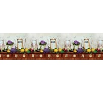 Кухонный фартук Декор Трейдинг Лаванда 2070*600*6мм МДФ панель Лаванда2070*600*6ммМДФпанель