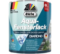 Эмаль Dufa AQUA-FENSTERLACK для окон белая 750 мл Н0000005597