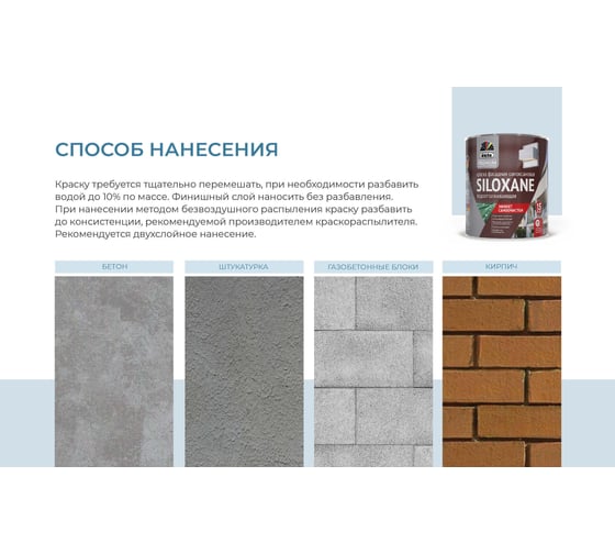 ВД краска Premium Dufa SILOXANE фасадная силоксановая база 1 0,9 л МП00-007451