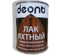Лак яхтный полуматовый алкидно-уретановый Деоль 0,75 л 00030457