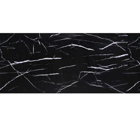 Кухонный фартук Декор Трейдинг Мрамор black new 2000х600 мм Мраморblacknew2000*600мм