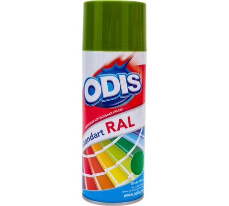 Краска-спрей ODIS standart RAL лиственно-зеленый 6002ral