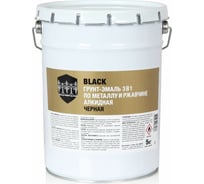 Грунт-эмаль по ржавчине ЗАО Декарт 3 в 1 черный 5 кг 30554