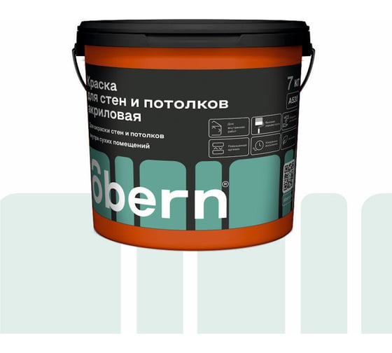 Краска для стен и потолков Obern 7 кг 17547
