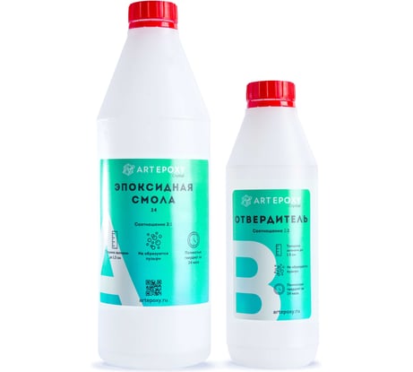 Эпоксидная смола для творчества (быстросохнущая) ArtEpoxy Quick, 1 кг Crystal  ВИ-21647
