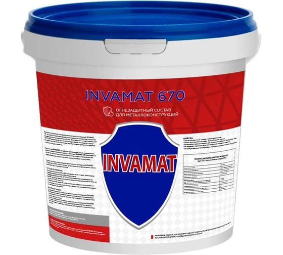 Противопожарное покрытие  INVAMAT 670 белый 10 кг 1031