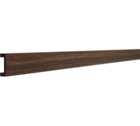 Рейка интерьерная ударопрочная влагостойкая Decor-Dizayn темный орех 40x15x3000 мм 618-73SH