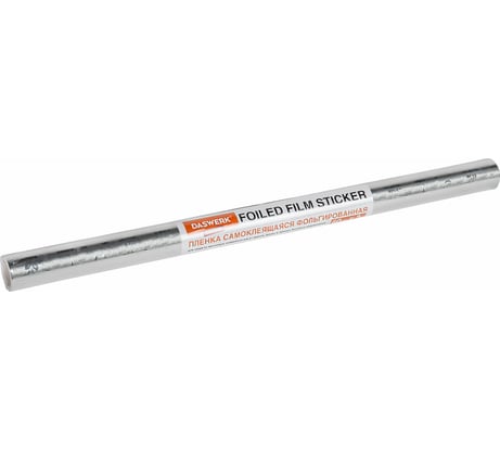 Самоклеящаяся пленка DASWERK (алюминиевая защитная фольга  для кухни и дома; 0,6x3 м; серебро; цветы) 607849