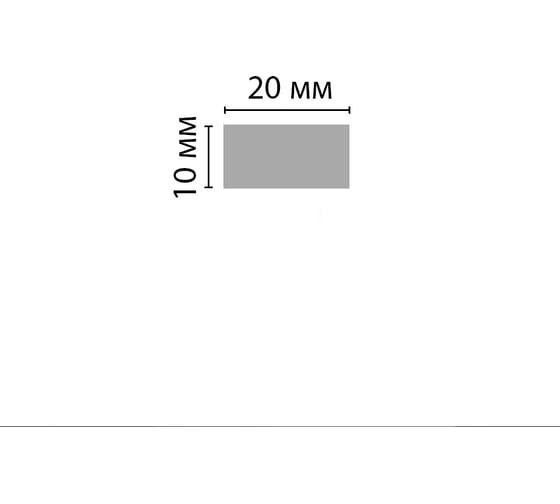 Молдинг Decomaster D047-433 ДМ 20x10x2900 мм 2.9М D047-433 ДМ