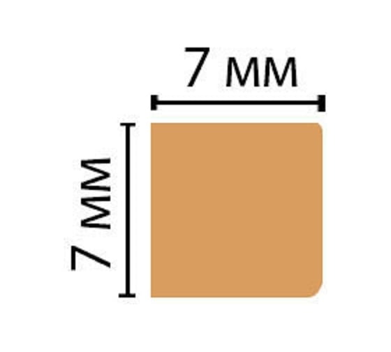Молдинг Decomaster 137-116 ДМ 7x7х2900 мм 2.9М 137-116 ДМ