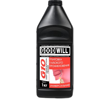 Универсальная грунтовка глубокого проникновения ГАММА Good Villy G10 1 кг 233786