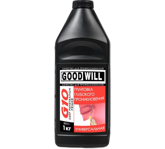 Универсальная грунтовка глубокого проникновения ГАММА Good Villy G10 1 кг 233786