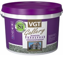 Роллерная штукатурка VGT Короед силиконизированная, среднезернистая, 25 кг 11607591
