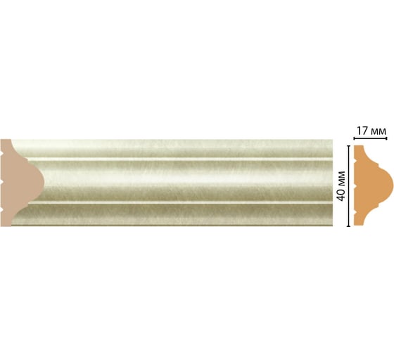 Молдинг Decomaster D002-373 40x17x2400 мм D002-373 ДМ