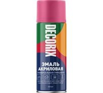 Аэрозольная акриловая эмаль Decorix (универсальная; малиновый; 520 мл) 0101-34 DX
