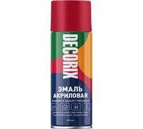 Аэрозольная акриловая эмаль Decorix (универсальная; красный; 520 мл) 0101-04 DX 23055795