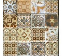 Самоклеящаяся 3D панель Центурион 300x300x5 мм Плитка пэчворк 79127