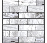 Самоклеящаяся 3D панель Центурион 300x300x5 мм Кирпич дымчатый 79119