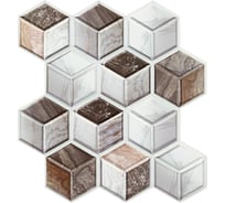 Самоклеящаяся 3D панель Центурион 280x300x5 мм Кубы микс 79109