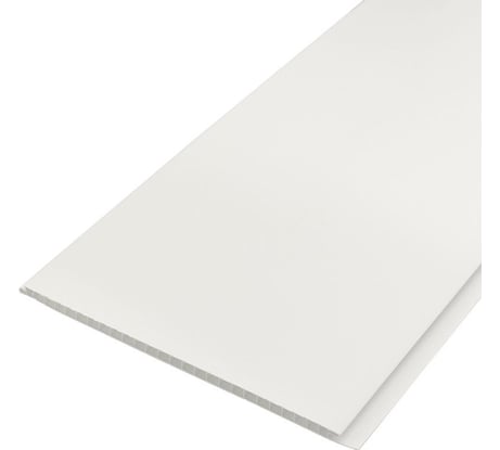 Панель ПВХ Центурион 0,375x2,7x0,008 м белая матовая широкая 6 шт. 62874