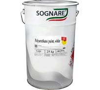 Полиуретановая эмаль SOGNARE UV 810 глосс 10 белая 25 кг PB10.810
