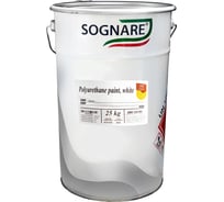 Полиуретановая эмаль SOGNARE 875 глосс 25 белая 25 кг PB25.875