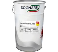 Полиуретановая эмаль SOGNARE 880 глосс 10 белая 25 кг PB10.880