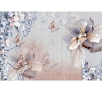 Фотообои DIVINO Бабочки на цветах, 400x270 см T-018