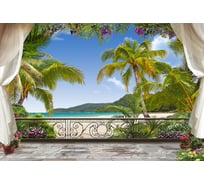 Фотообои DIVINO Балкон с видом на залив, 400x270 см T-022