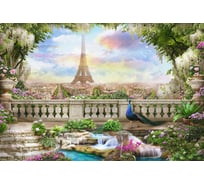 Фотообои DIVINO Балкон с видом на Париж, 400x270 см T-024