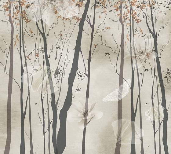 Фотообои DIVINO Ветви деревьев фон, 300x270 см T-048 1