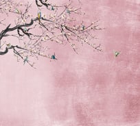 Фотообои DIVINO Веточки сакуры, 300x270 см T-053