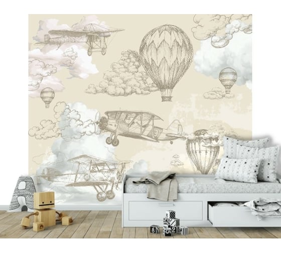 Фотообои DIVINO Воздушные шары винтаж, 300x270 см T-067
