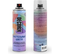 Аэрозольная акриловая краска Decorix Пастельные цвета (универсальная; матовая; пастельный желтый; 335 мл) 0132-007 DX
