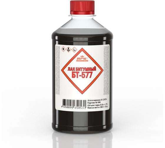 Лак RPG БТ-577, ПЭТ 0,5 л. 4650098650531 1