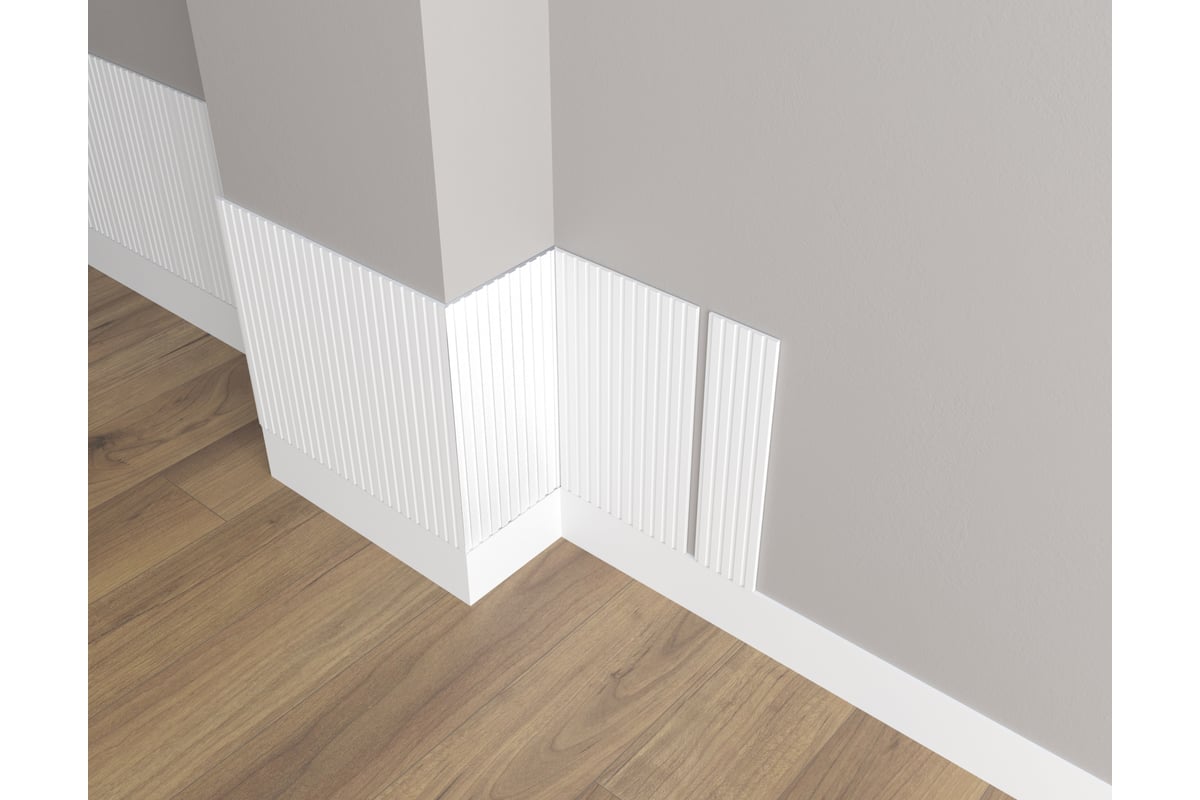 Панель стеновая "Грани" ударопрочная, влагостойкая, под покраску Decor ...