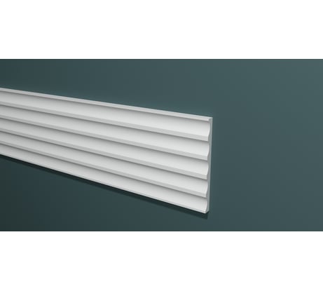 Панель стеновая "Грани" ударопрочная, влагостойкая, под покраску Decor-Dizayn 130x10x3000 мм DD902 (3m)