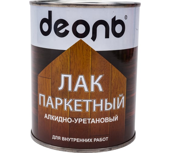 Лак паркетный Деоль полуматовый алкидно-уретановый 0.75 л LPM075