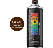 Аэрозольная эмаль Decorix RAL PROFESSIONAL (глянцевая; орехово-коричневый RAL 8011; 520 мл) 0138-8011 DX