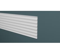 Панель стеновая ударопрочная, влагостойкая Decor-Dizayn "Грани" под покраску 240x10x3000 мм DD909 (3m)