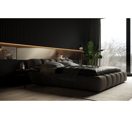 Панель стеновая ударопрочная, влагостойкая Decor-Dizayn "Грани" под покраску 240x10x3000 мм DD909 (3m)